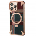 Carbon Fibre Magnetic Kickstand Metal Case for iPhone