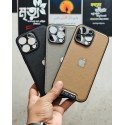 Premium Magnetic PU Leather Without Camera Lens Protection Case for iPhone