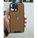 Premium Magnetic PU Leather Without Camera Lens Protection Case for iPhone