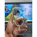 Luxury Plating Clear Borderless For Magsafe Phone Case For iPhone