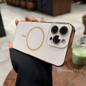 AG Frosted Fine Ring Magnetic Case for iPhone