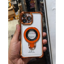 Premium Quality Orange Color Colnel Magsafe Stand Case for iPhone