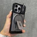 Poly Carbonate CamSheell Folding Bracket Armor Magnetic Phone Case for iPhone