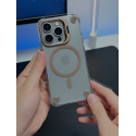 HD Clear Magsafe Supported With Camera Stand Case for iPhone