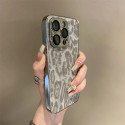 Luxury Leopard Print Glass Lens Film Soft Bumper Case – Women's Fashion Casing for iPhone 