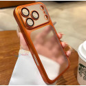 Luxury Matte Finished Ultra Thin Frosted Anti Yellow hard case with attached lens