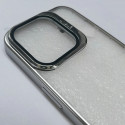 Luxury Plating Crystal Clear Anti Yellow Hard Case✨ With Stand Camera Lens Protector 