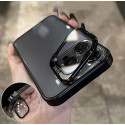 Luxury Plating Crystal Clear Anti Yellow Hard Case✨ With Stand Camera Lens Protector 