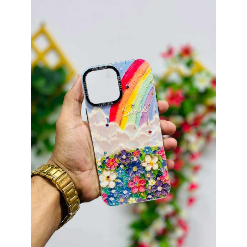 Soft Border 3D Rainbow Case For IPhone