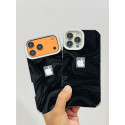 Luxury Electroplated Velvet Soft Phone Case - Black