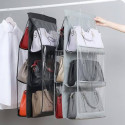 6 Pocket Foldable Hanging Bag 3 Layers Folding Shelf
