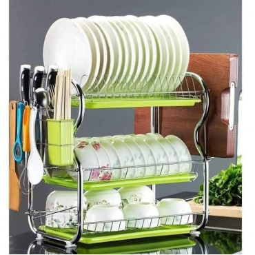 Modern design 3 tier kitchen dish drying rack