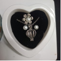 আসল ঝিনুকের মুক্তার মালা কানের দুল ও রিং সহ Love Pearl