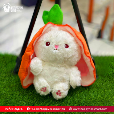 Surprised Carrot Bunny Doll