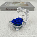 Real Preserved Black Rose in Crystal Box- ভালোবাসার স্থায়িত্ব হোক আজীবন: প্রিমিয়াম প্রিজার্ভড রোজ।