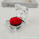 Real Preserved Black Rose in Crystal Box- ভালোবাসার স্থায়িত্ব হোক আজীবন: প্রিমিয়াম প্রিজার্ভড রোজ।