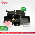 Large Preserved Rose Lighting System With Necklace Set
