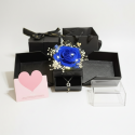 Large Preserved Rose Lighting System With Necklace Set