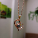 ১০০ ভাষায় I love U লেখা নেকলেস|100 Language Love Special Necklace With Box
