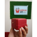 প্রিমিয়াম কাপল রিং সেট। Premium Couple Ring Set with Elegant Red Box