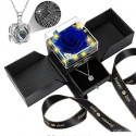 Large Preserved Rose Lighting System With Necklace Set