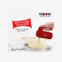 VISION Electric Hand Mixer-VIS-HM-003 Red