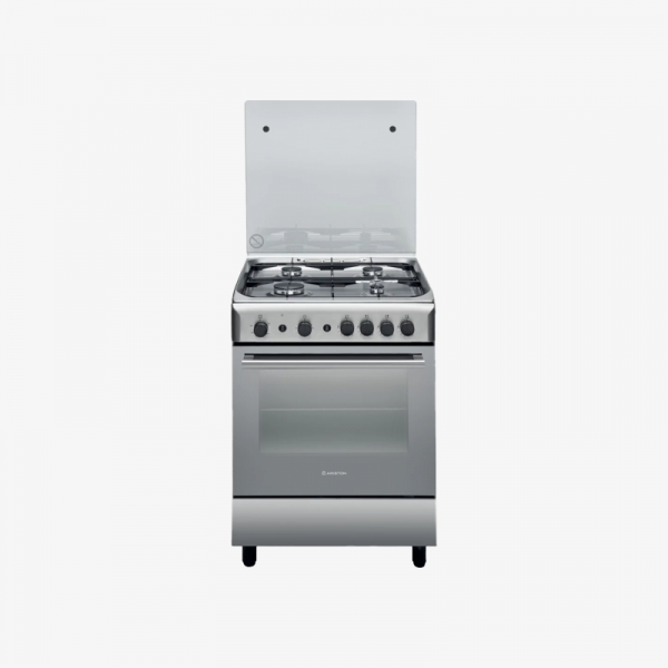 ARISTON 4 BURNER GAS COOKER WITH OVEN (A6GG1FXEX)