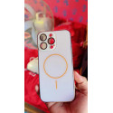AG Frosted Fine Ring Magnetic Case for iPhone