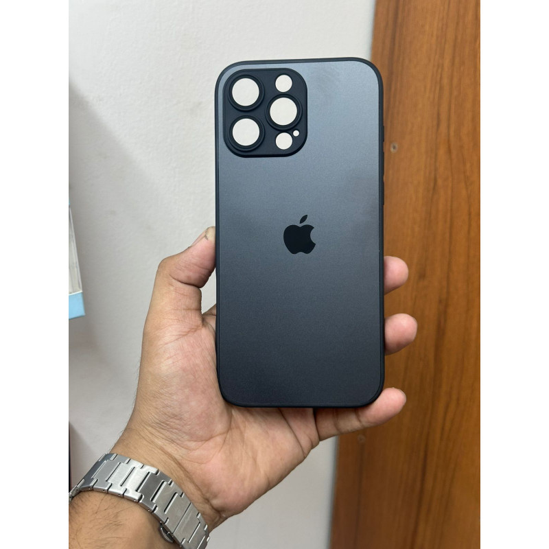 Premium AG Non-Breakable Glass Case For iPhone 11 to 17 Pro Max