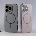 AG Frosted Fine Ring Magnetic Case for iPhone