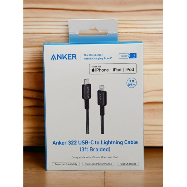 Anker 322 USB-C to Braided Lightning Cable 