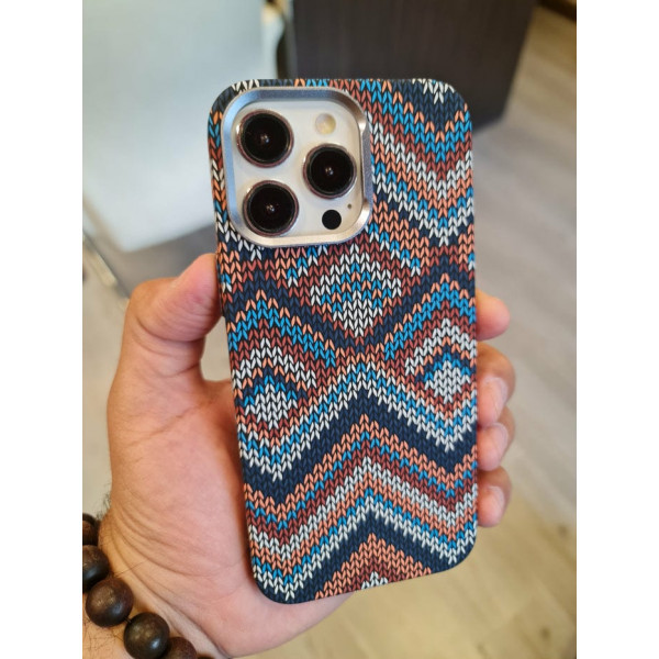 Original Luxo Life Premium MagSafe Reflective Carbon Textured Case For iPhone