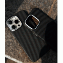 Original Luxo Life Premium MagSafe Reflective Carbon Textured Case For iPhone