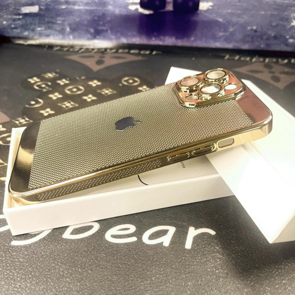 Luxury Gold Plating Heat Dissipation With Camera Lens Protection Case For iPhone