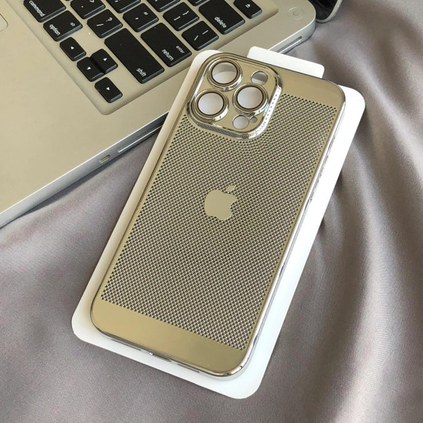 Luxury Gold Plating Heat Dissipation With Camera Lens Protection Case For iPhone