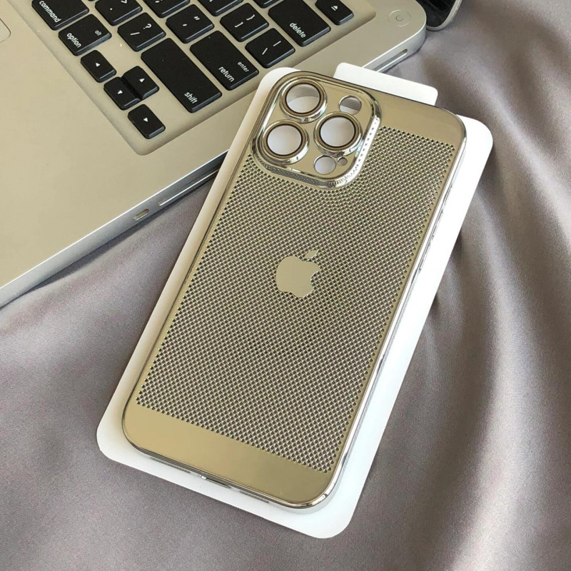 Luxury Gold Plating Heat Dissipation With Camera Lens Protection Case For iPhone
