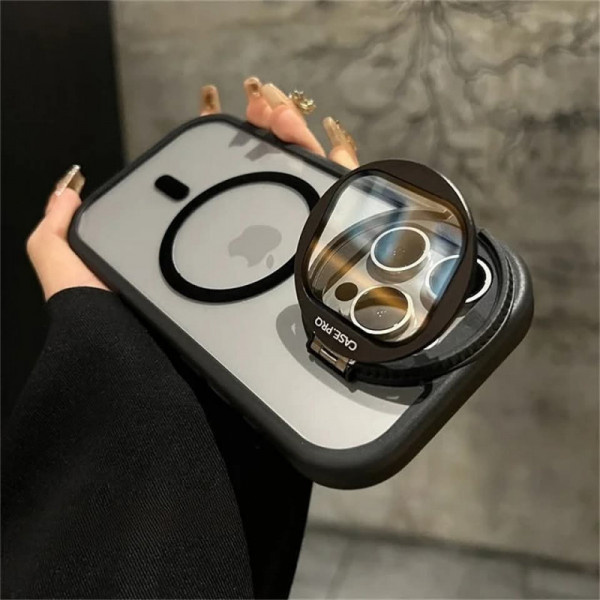 Camera Lens Protection Flip Bracket Stand For Magsafe Magnetic Case for iPhone