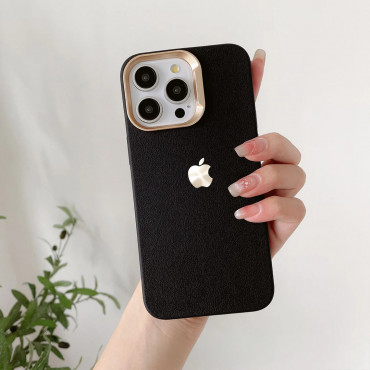 Supreme Leather Texture Defense Case For iPhone