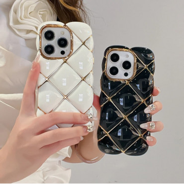 Luxury Premium Pillow White And Black Case For iPhone