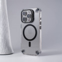 Transparent Acrylic Magnetic Phone Case with Glass Protector for iPhone