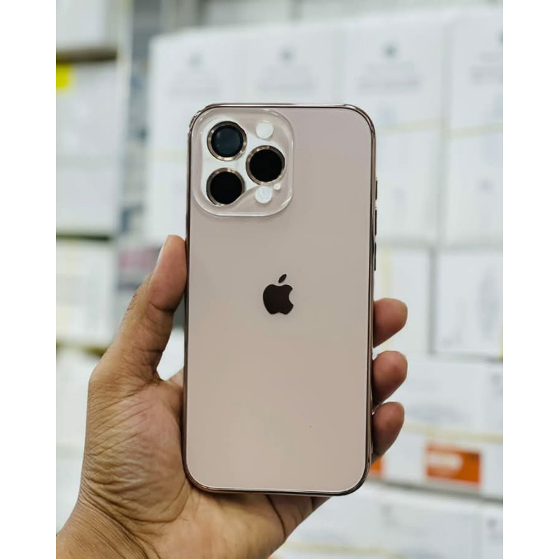 DIKEX  Poly-Carbonate Camera Cutout Frame Case for iPhone