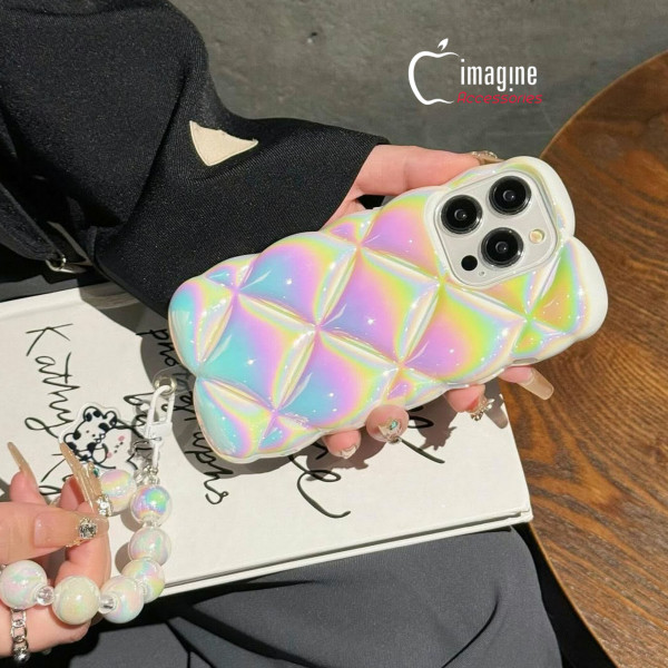 Luxury Electroplated Colorful Holographic TPU iPhone Case
