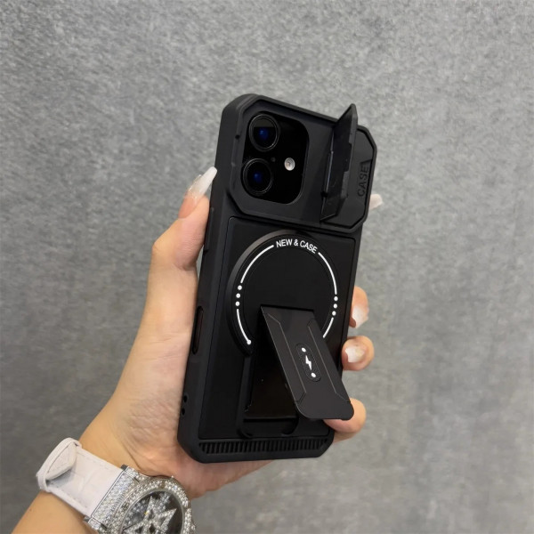 Classic Full Lens Protection Fold Stand Magnetic Phone Cases For iPhone