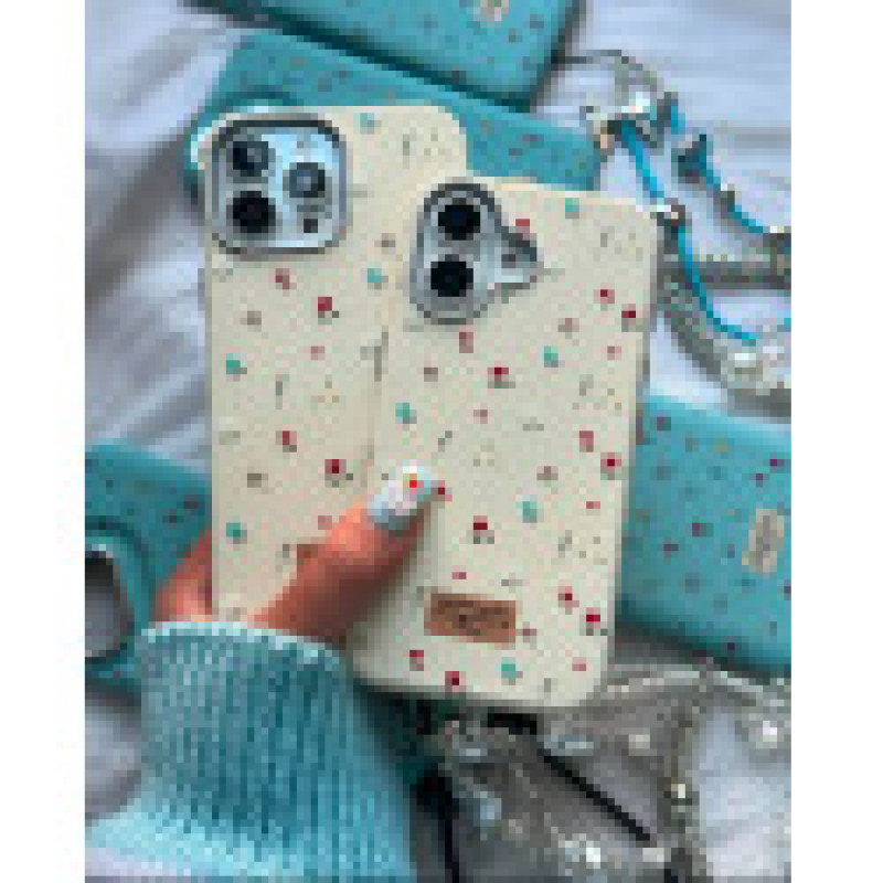 Pu Leather Texture Flowers Case for iPhone