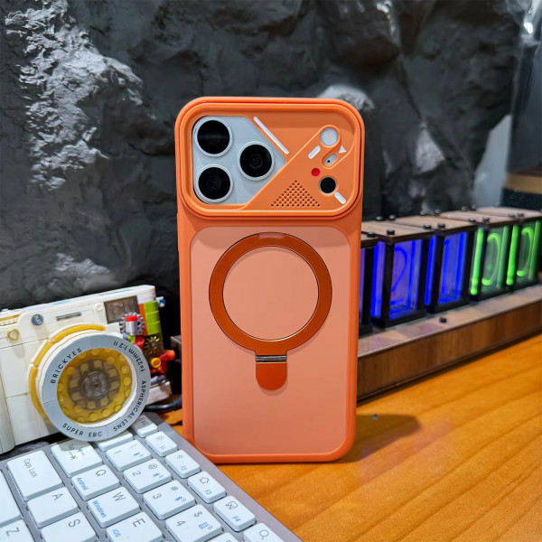 Creative Skin Feel Magnetic Ring Holder Stand Phone Case for iPhone