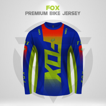 Fox Blue Full Sleeve Jersey
