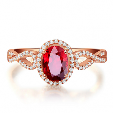 Ataullah Natural Red Ruby Rings 925 Silver