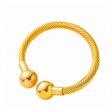 Gold Bracelets & Copper Ball Cuff Wedding Bridal