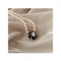 Women Camellia Pearl Necklace