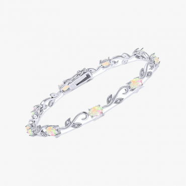  White Diamond Tennis Bracelet For Women